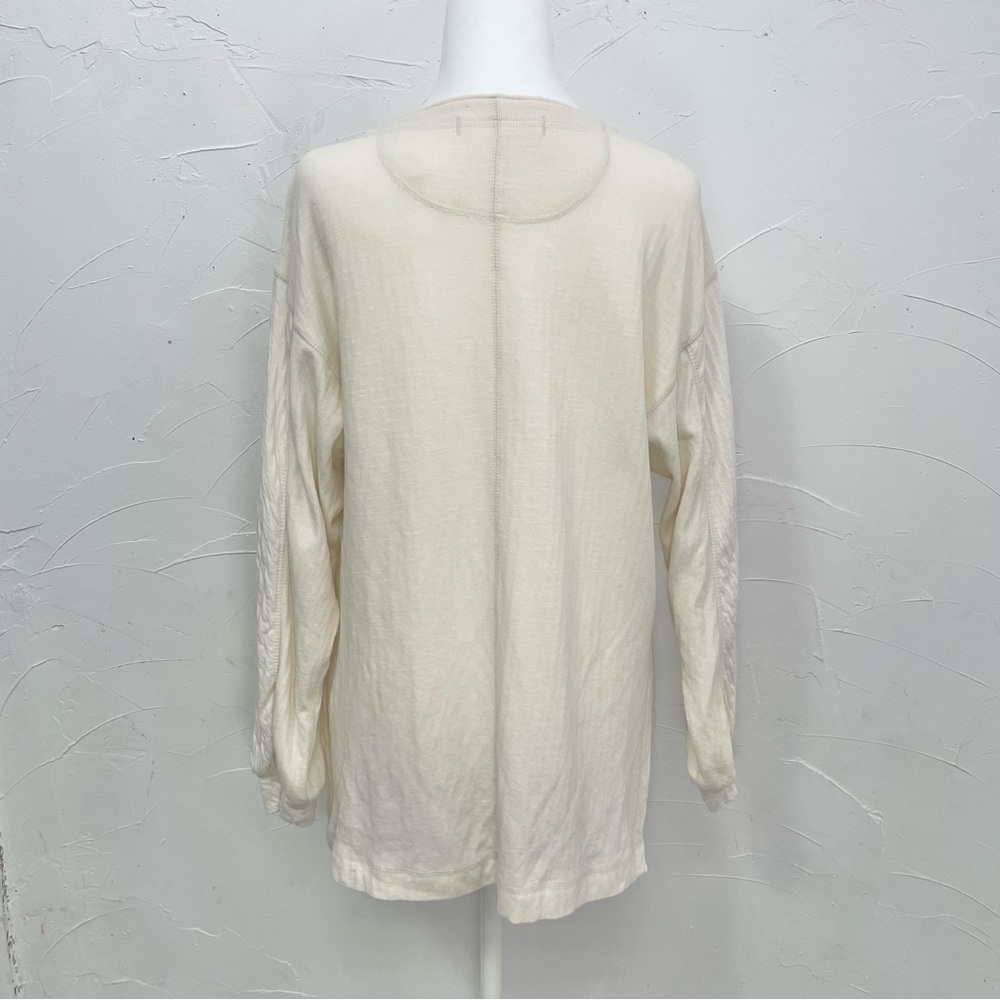 Free People We The Free Back At It Henley In Cream - Picture 5 of 13